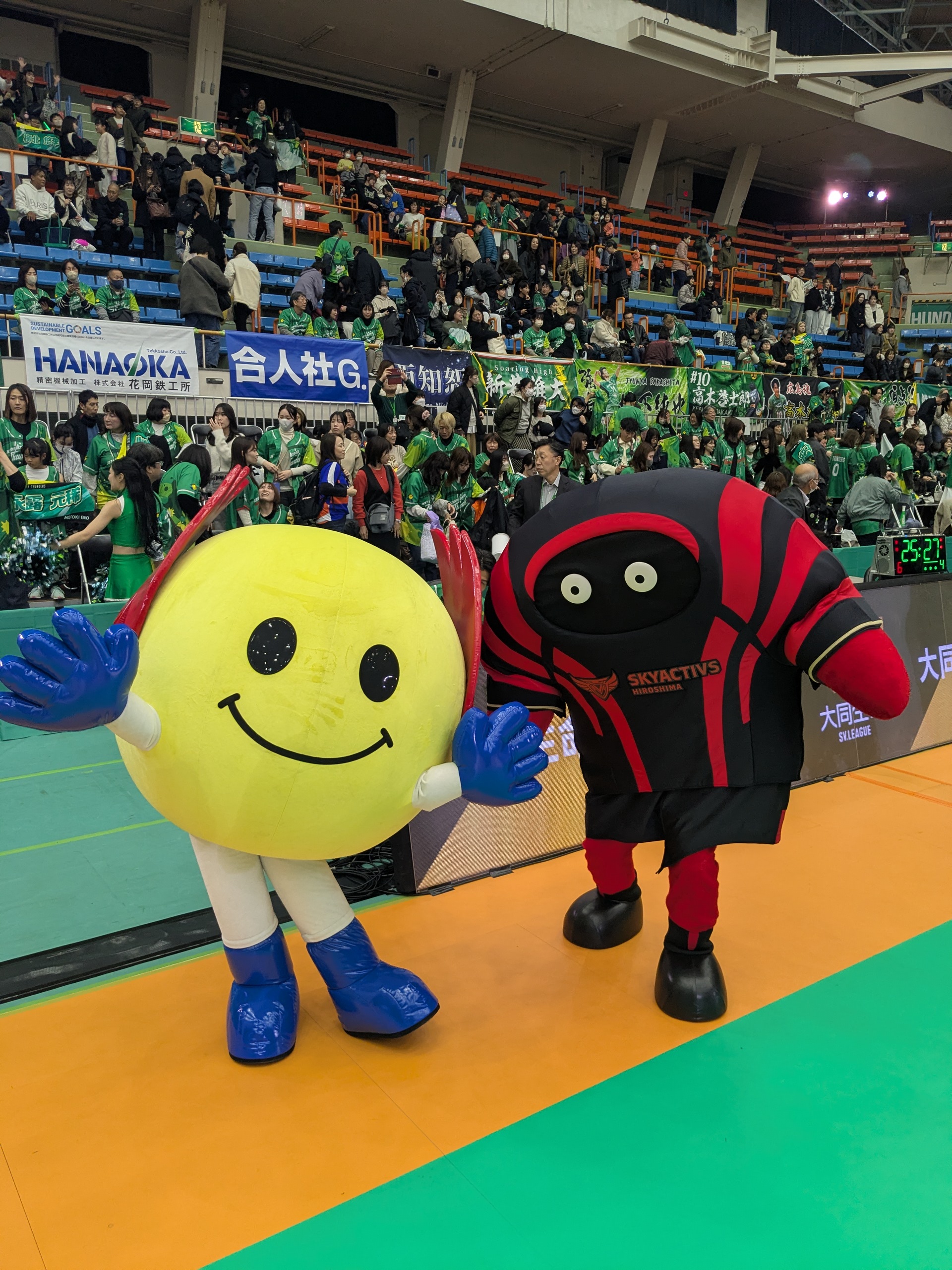 広島サンダーズ合同応援に参加しました 画像