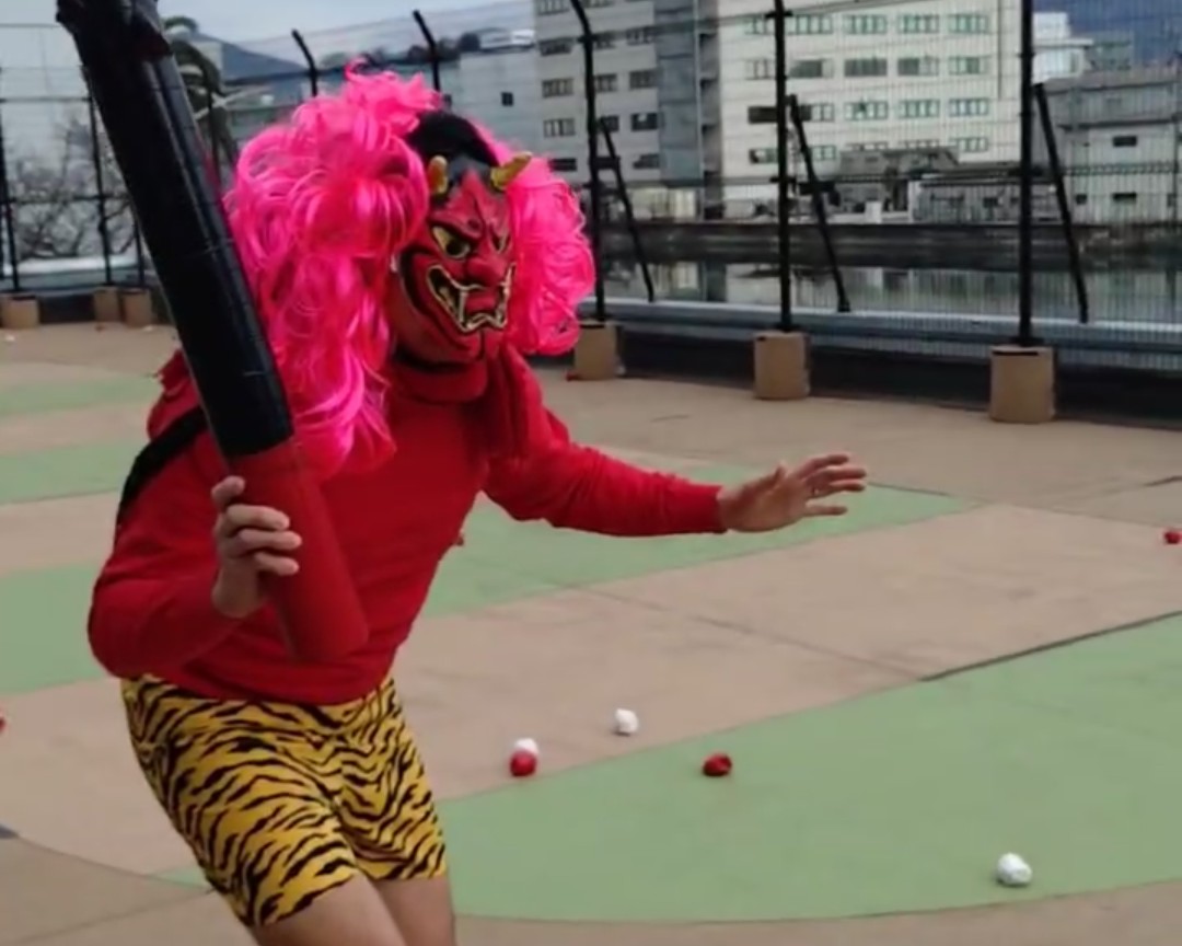 マツダわくわくキッズ園の節分の会に参加しました 画像